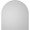 Ekena Millwork Round Top Surface Mount PVC Gable Vent: Non-Functional, w/ 3-1/2"W x 1"P Standard Frame, 24"W x 26"H GVPRT24X2601SN - alternate 4